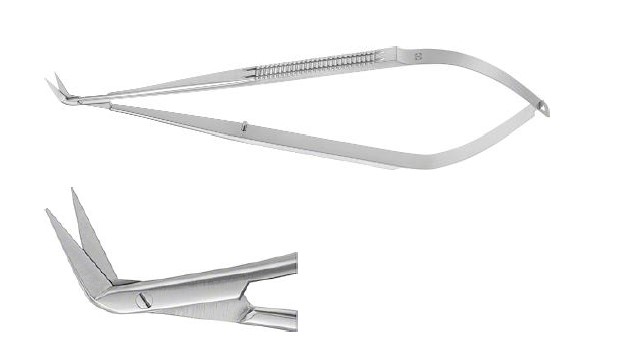 Мікроножиці 60° загнуті 165 мм